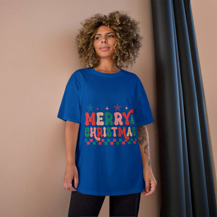Champion-T-Shirt mit Weihnachtsmotiv