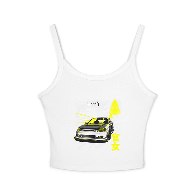 Auto-Enthusiasten Themen Damen Spaghetti Strap Tank Top 