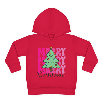 Christmas themed Toddler Pullover Fleece Hoodie
