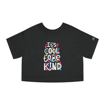Typography themed Champion Women's Heritage Cropper T-Shirt