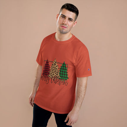 Champion-T-Shirt mit Weihnachtsmotiv