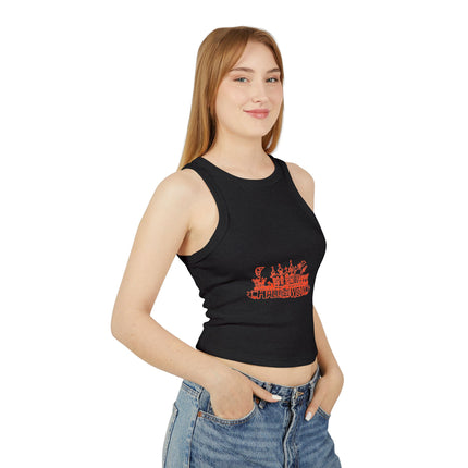 Halloween-Themen Damen Micro Rib Racer Tank Top