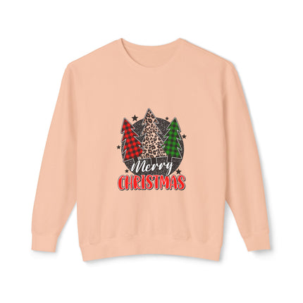 Christmas themed Unisex Lightweight Crewneck Sweatshirt
