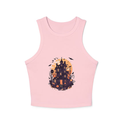 Halloween-Themen Damen Micro Rib Racer Tank Top