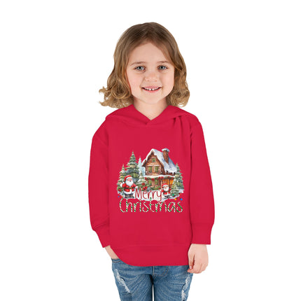 Christmas themed Toddler Pullover Fleece Hoodie