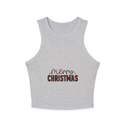 Weihnachtliches Damen Micro Rib Racer Tank Top