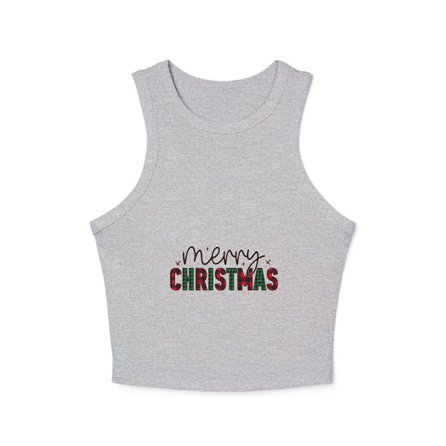 Weihnachtliches Damen Micro Rib Racer Tank Top