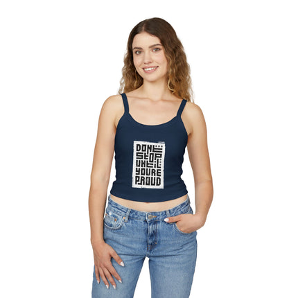 Typografie Themen Damen Spaghetti Strap Tank Top 