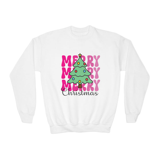 Christmas themed Youth Crewneck Sweatshirt