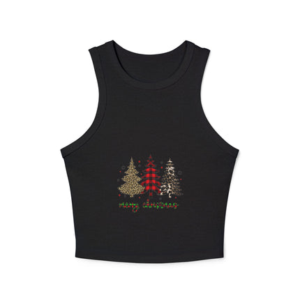 Weihnachtliches Damen Micro Rib Racer Tank Top