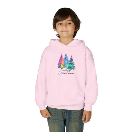 Christmas themed Youth Heavy Blend Hooded Sweatshirt