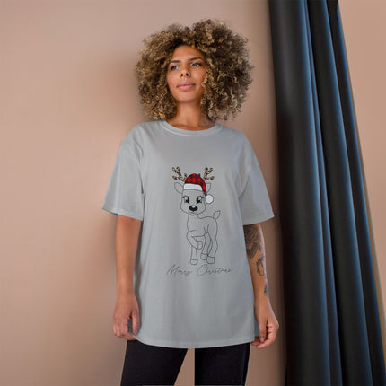 Champion-T-Shirt mit Weihnachtsmotiv