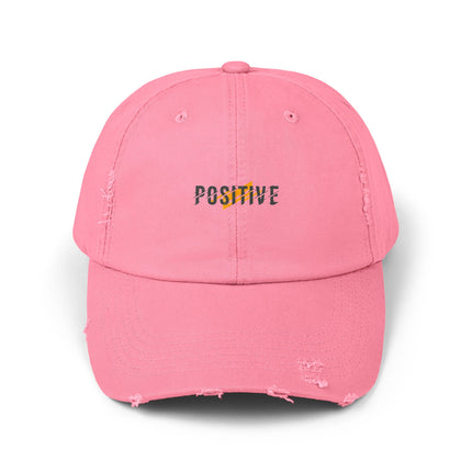 Unisex Distressed Cap mit Typografie-Motiven 