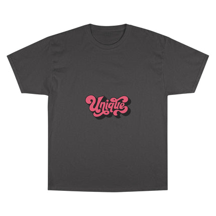 Champion-T-Shirt mit Typografie-Motiv