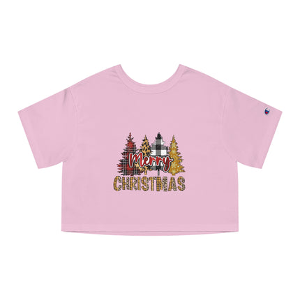 Champion Damen Heritage Cropper T-Shirt mit Weihnachtsmotiv