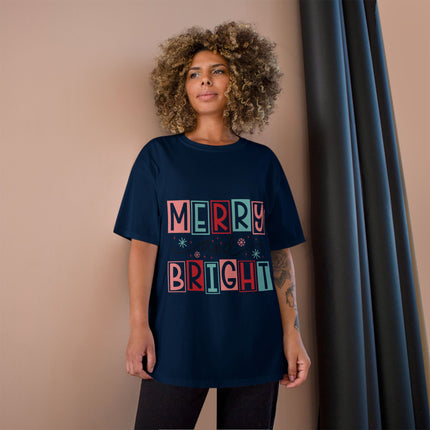 Champion-T-Shirt mit Weihnachtsmotiv
