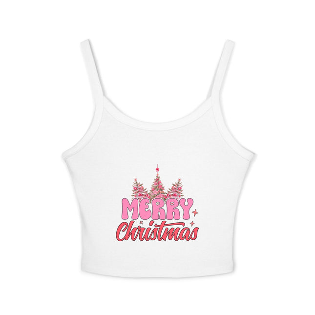 Weihnachtsmotiv Damen Spaghettiträger Tank Top 