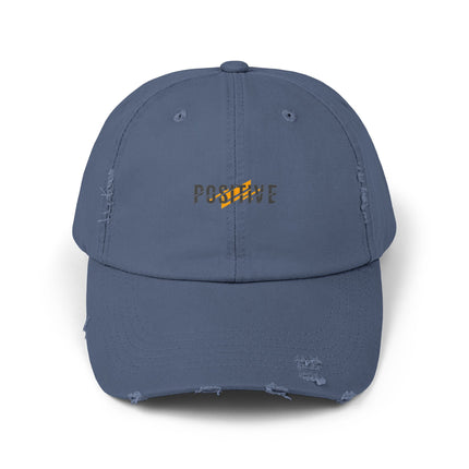 Unisex Distressed Cap mit Typografie-Motiven 