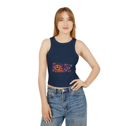 Halloween-Themen Damen Micro Rib Racer Tank Top