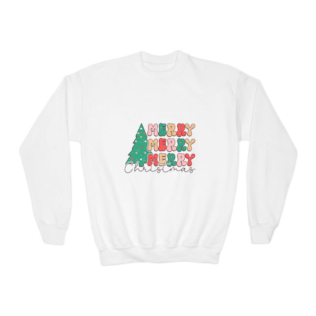 Christmas themed Youth Crewneck Sweatshirt