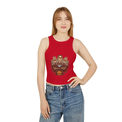 Halloween themed Women's Micro Rib Racer Tank Top