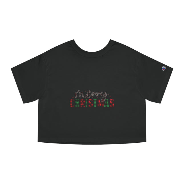 Champion Damen Heritage Cropper T-Shirt mit Weihnachtsmotiv