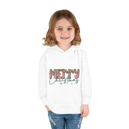 Christmas themed Toddler Pullover Fleece Hoodie