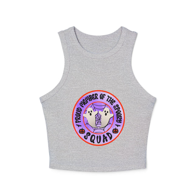 Halloween-Themen Damen Micro Rib Racer Tank Top