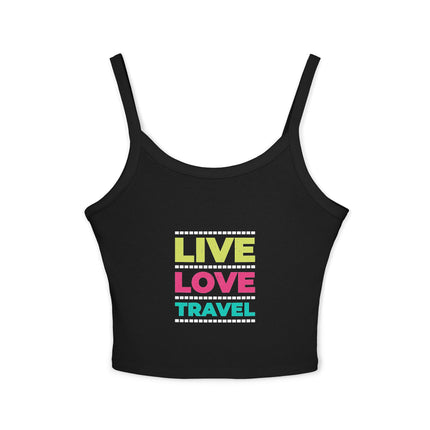 Typografie Themen Damen Spaghetti Strap Tank Top 