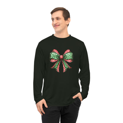 Christmas themed Unisex Performance Long Sleeve Shirt