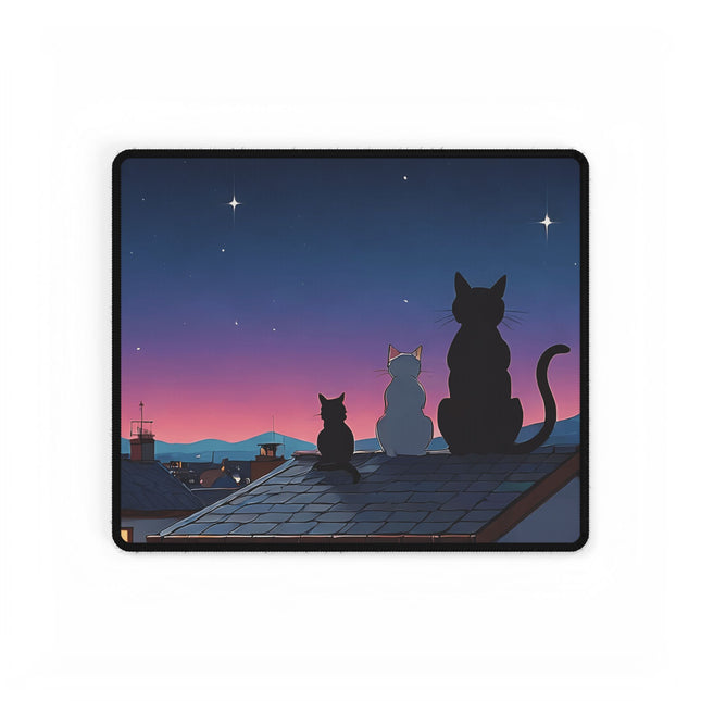 Schreibtischunterlage mit Katzenmotiv, Blick in den Himmel 