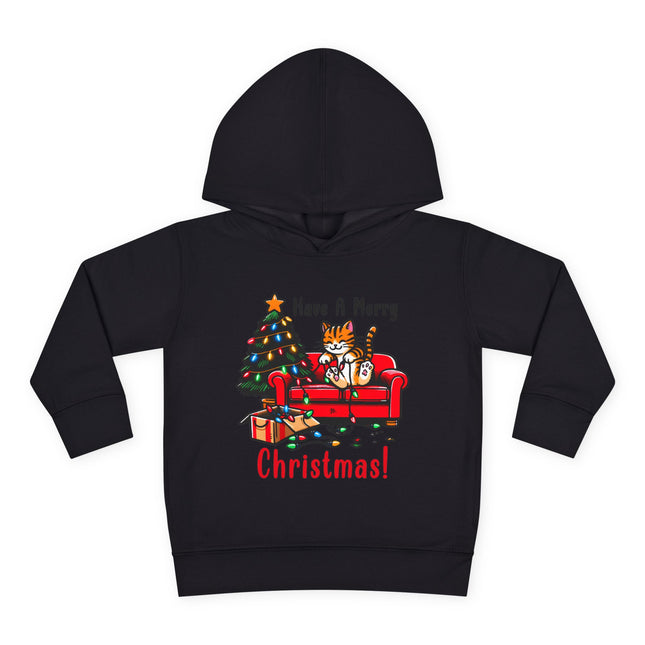 Christmas themed Toddler Pullover Fleece Hoodie