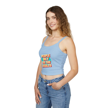 Typografie Themen Damen Spaghetti Strap Tank Top 