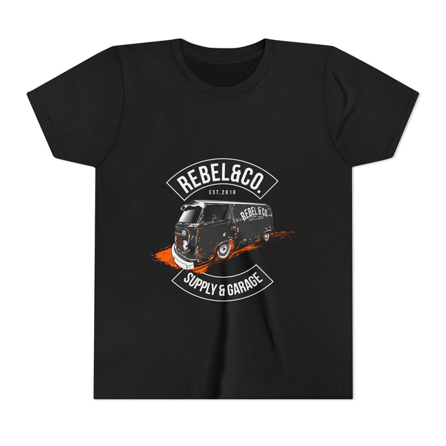Kurzärmeliges Jugend-T-Shirt mit Auto-Enthusiasten-Motiv
