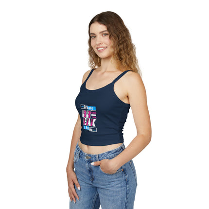 Typografie Themen Damen Spaghetti Strap Tank Top 