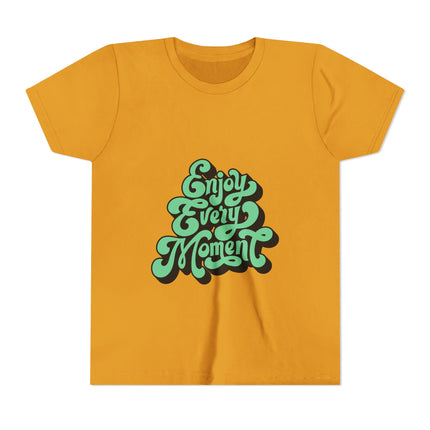 Kurzärmeliges Jugend-T-Shirt mit Typografie-Motiv