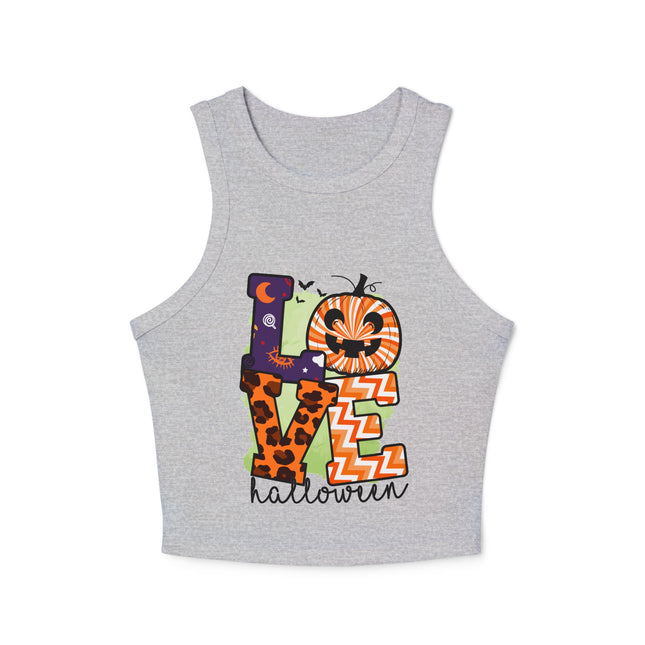 Halloween-Themen Damen Micro Rib Racer Tank Top