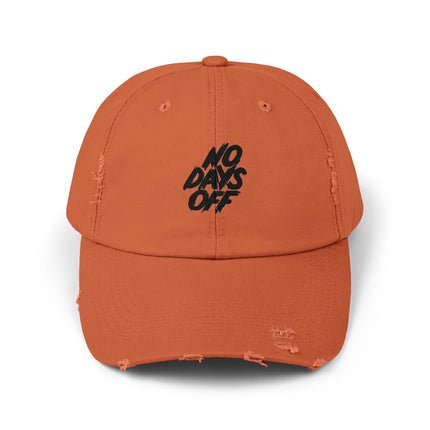 Unisex Distressed Cap mit Typografie-Motiven 