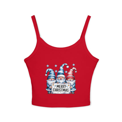 Weihnachtsmotiv Damen Spaghettiträger Tank Top 