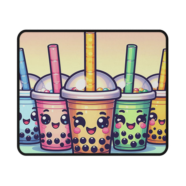 Süßes, rutschfestes Gaming-Mauspad mit Boba-Tee- und Freunde-Design