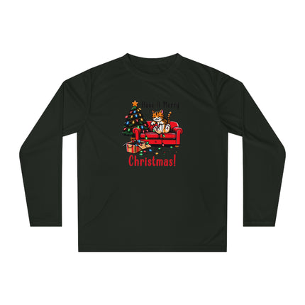 Christmas themed Unisex Performance Long Sleeve Shirt