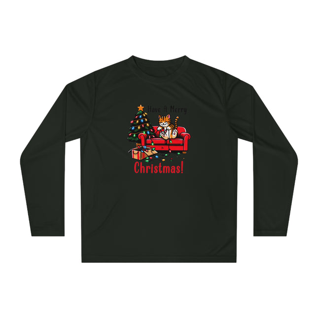 Christmas themed Unisex Performance Long Sleeve Shirt