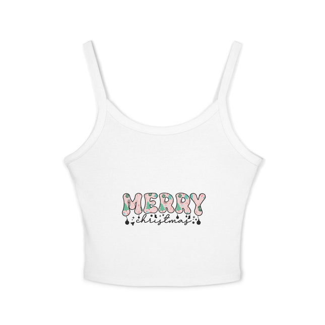 Weihnachtsmotiv Damen Spaghettiträger Tank Top 