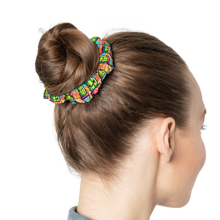 Adorable 3 Catcus smiling design themed Scrunchie