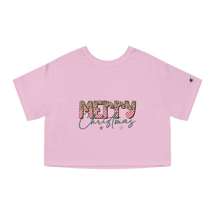Christmas themed Champion Women's Heritage Cropper T-Shirt