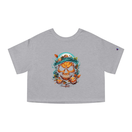 Champion Damen Heritage Cropper T-Shirt mit Halloween-Motiv