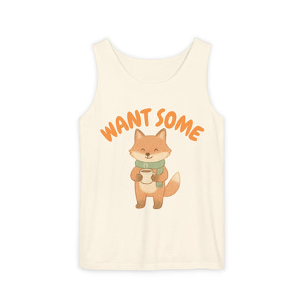 Want Some Graphic design Unisex Garment-Dyed Tank Top