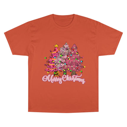 Champion-T-Shirt mit Weihnachtsmotiv