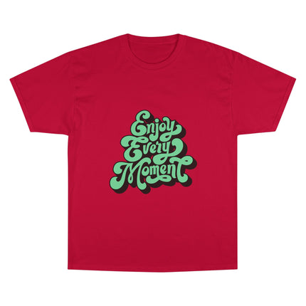 Champion-T-Shirt mit Typografie-Motiv