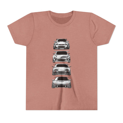 Car Enthusiast themed Youth Short Sleeve Tee